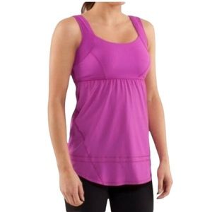 Lululemon Run Chase Me Tank Size 4 Fuchsia